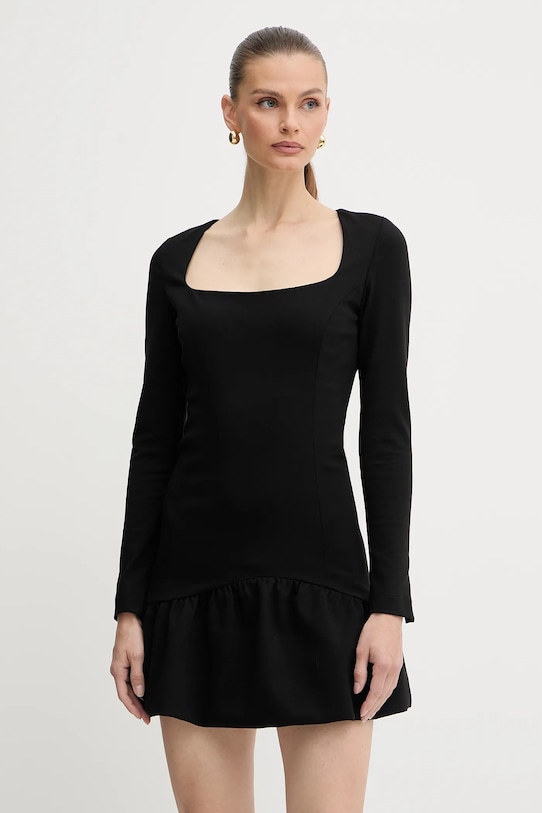 Pinko sukienka z elastanem czarny 105769.A15M