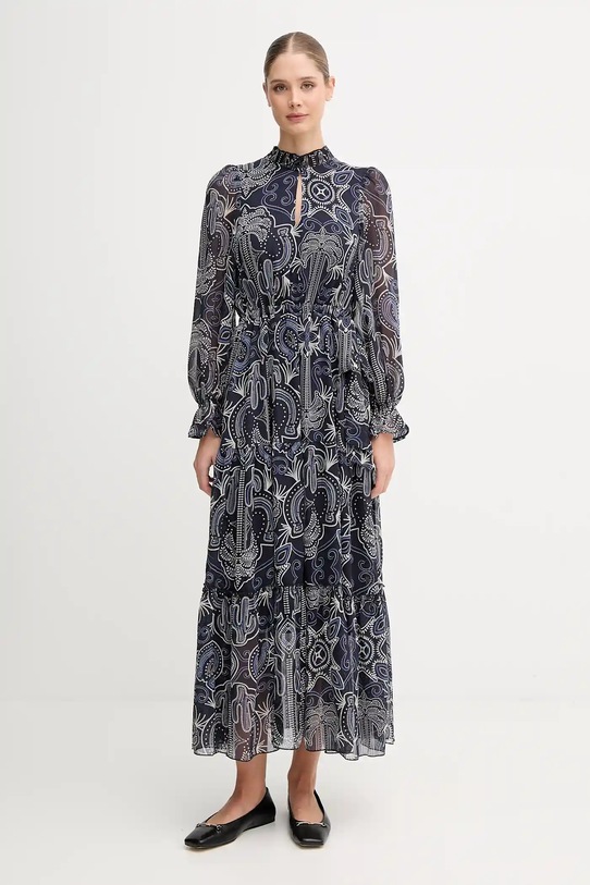 OUI rochie forma V bleumarin 94168
