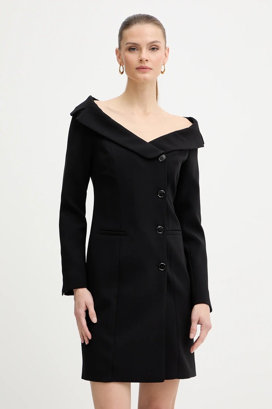 Pinko sukienka z elastanem czarny 106139.A304