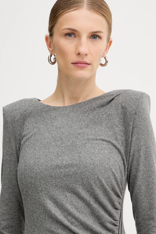 Šaty s prímesou vlny Pinko sivá 106126.A2ZU