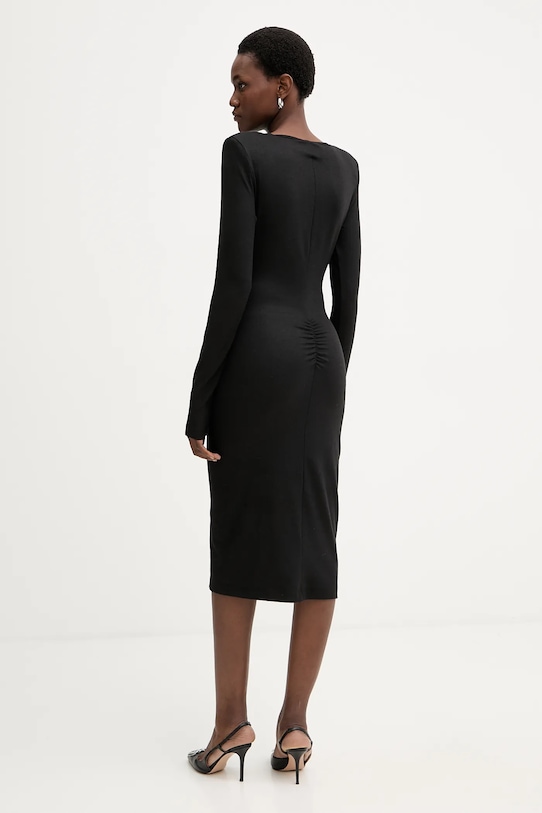 Oblečenie Šaty s prímesou vlny Pinko 106126.A2ZU čierna