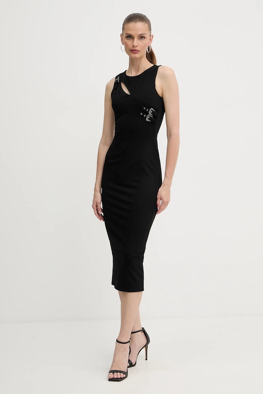 Šaty Versace Jeans Couture s elastanom čierna 79HAO908.J0092