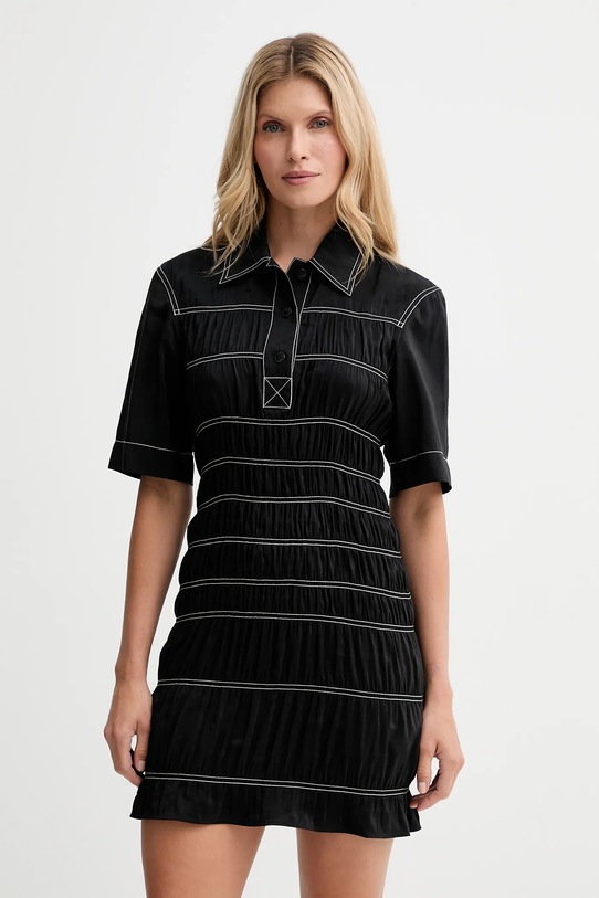 Nanushka sukienka casual czarny NW25PFDR09999
