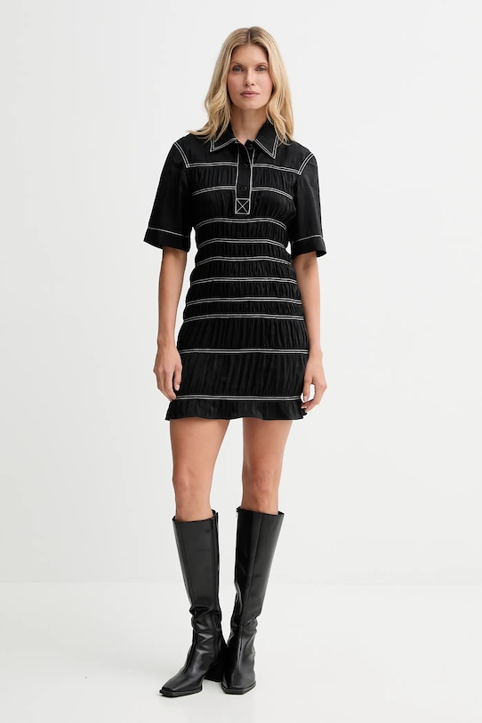 Šaty Nanushka NW25PFDR09999 čierna AW25