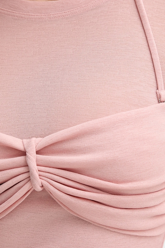 Nanushka sukienka NW25PFDR07931 różowy