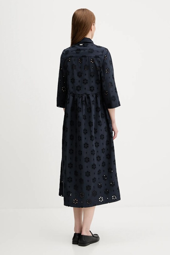 Îmbrăcăminte Barbour rochie din bumbac MELISSA LDR0896 bleumarin