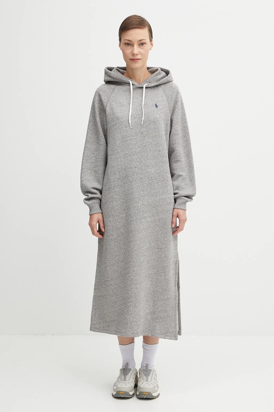 Φόρεμα Polo Ralph Lauren Knit μακρύ γκρί 211972699