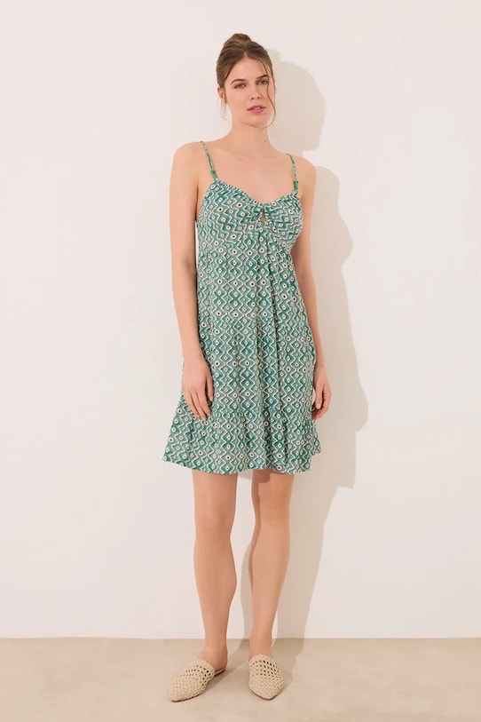 women'secret ruha vállas zöld 4479838
