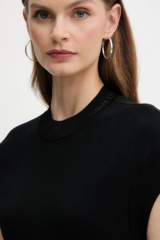 Obleka Armani Exchange črna XW000764.AF10352