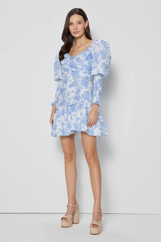 Bizuu rochie din bumbac ZOENA mini albastru ZOENA.NIEBIESKI.SS25