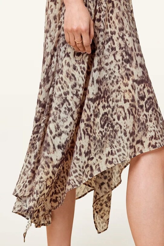 Îmbrăcăminte AllSaints rochie ARWEN W104DC bej