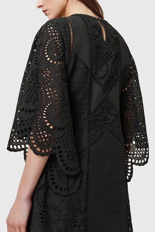 Odzież AllSaints sukienka bawełniana LUCI W138DC czarny