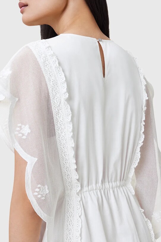 Одяг Бавовняна сукня AllSaints OLA W197DC білий