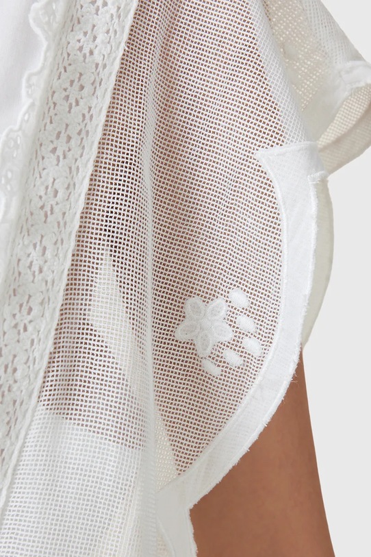 AllSaints sukienka bawełniana OLA biały W197DC