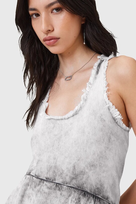 Îmbrăcăminte AllSaints rochie din bumbac CAVARLY W275DC gri