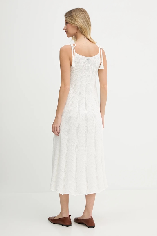 Pepe Jeans rochie din bumbac PL953755 bej AW25