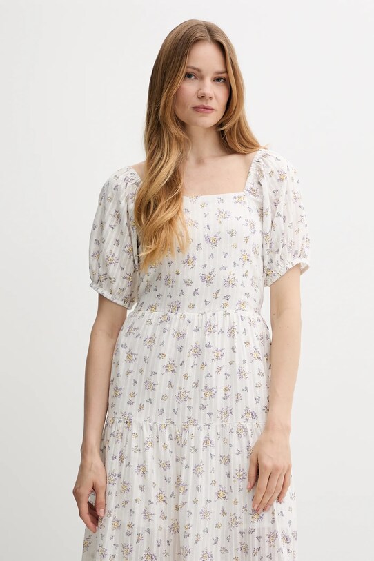 Bavlněné šaty Pepe Jeans bílá PL953759