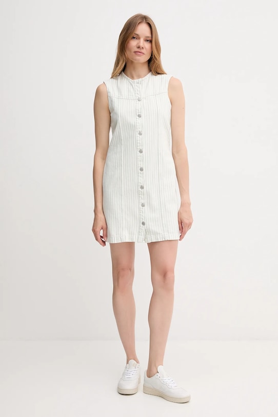 Pepe Jeans sukienka jeansowa PL953766 zielony AW25