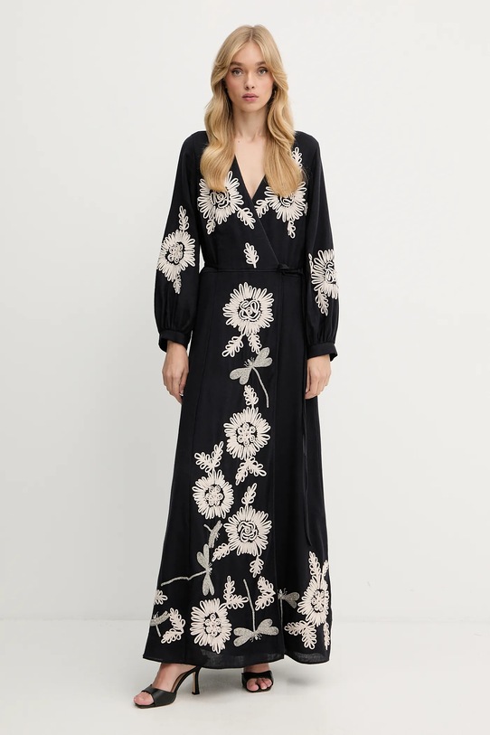 Forte Forte sukienka z wełną casual granatowy 14040.my.dress