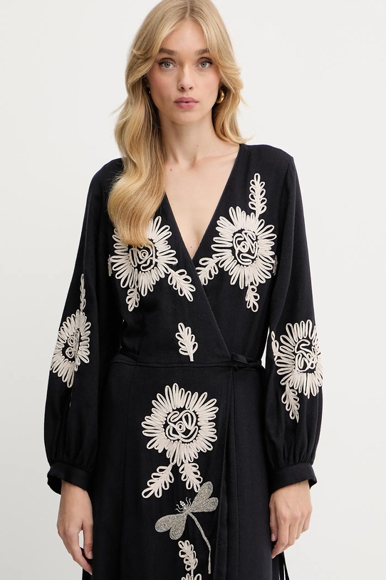Forte Forte sukienka z wełną granatowy 14040.my.dress