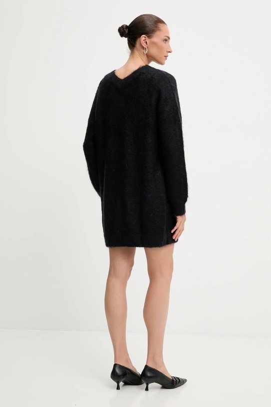 Odzież Blugirl Blumarine sukienka z domieszką wełny RF5151.MS037 czarny