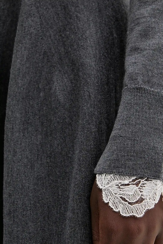 Blugirl Blumarine sukienka wełniana RF5231.MA82O szary