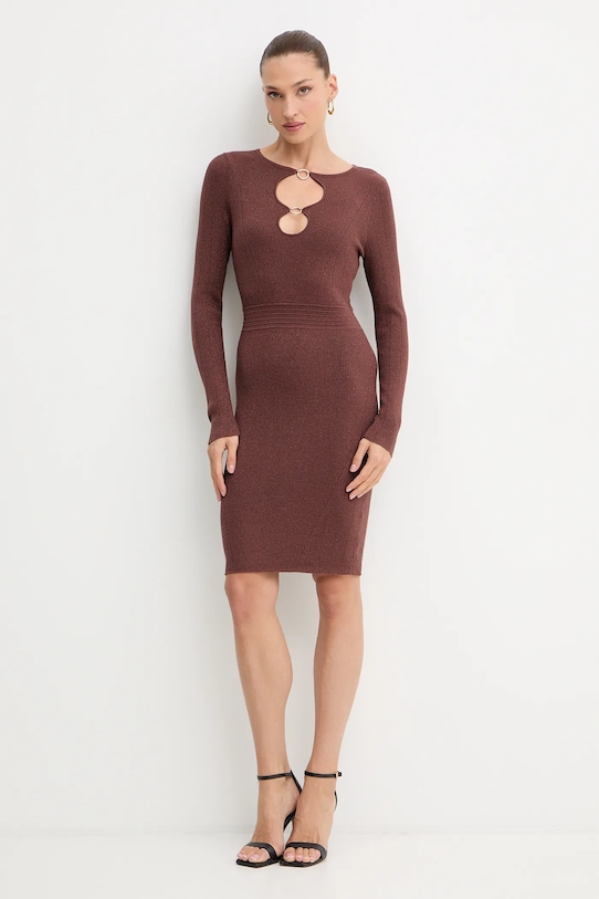 Fracomina sukienka FS25WD5010K501Q7 brązowy AW25