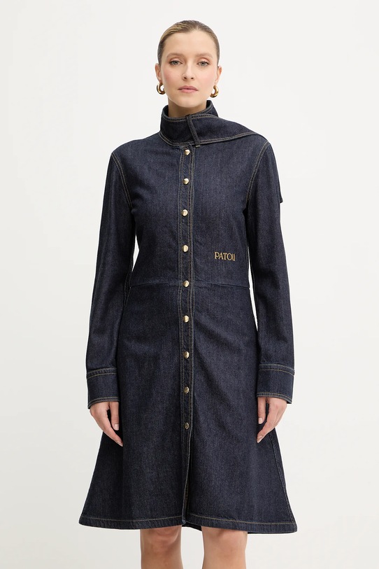 Patou sukienka jeansowa casual granatowy DR1940224