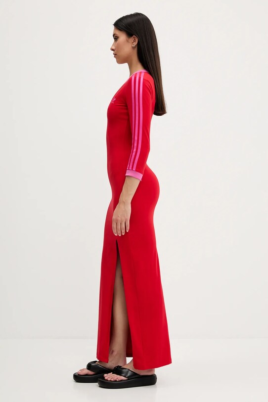 adidas Originals rochie Maxi Dress V JW3668 rosu AW25