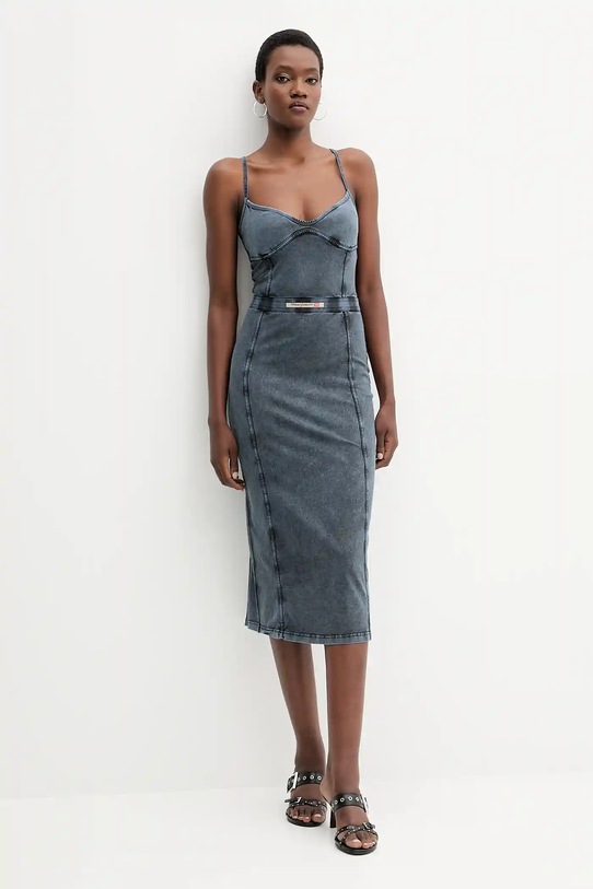 Diesel sukienka D-ONY A18358.0KIBY granatowy AW25