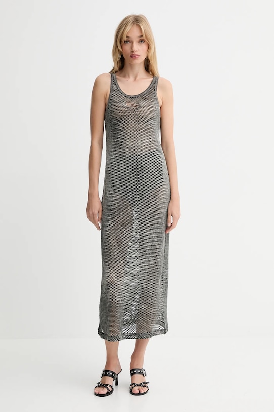 Diesel sukienka bawełniana MAEVE-UTLT casual szary A18534.0HGBA