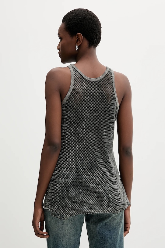 Îmbrăcăminte Diesel top din bumbac ILENIA-UTLT A19573.0HGBA gri