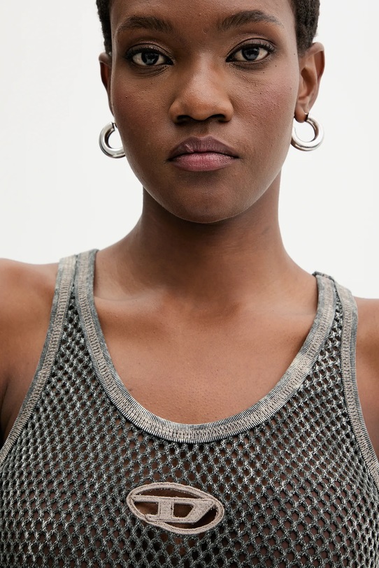 Diesel top din bumbac ILENIA-UTLT gri A19573.0HGBA