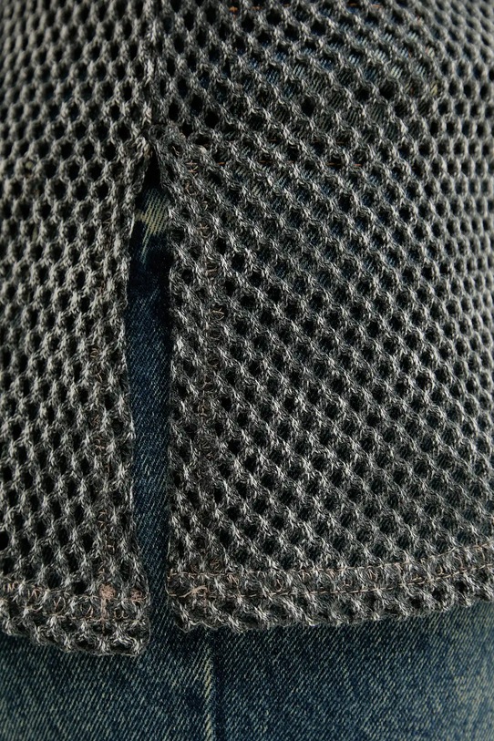 Diesel top bawełniany ILENIA-UTLT A19573.0HGBA szary