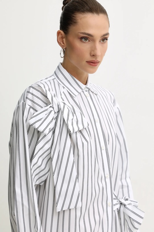 MSGM rochie din bumbac alb 3941MDA14X.257630