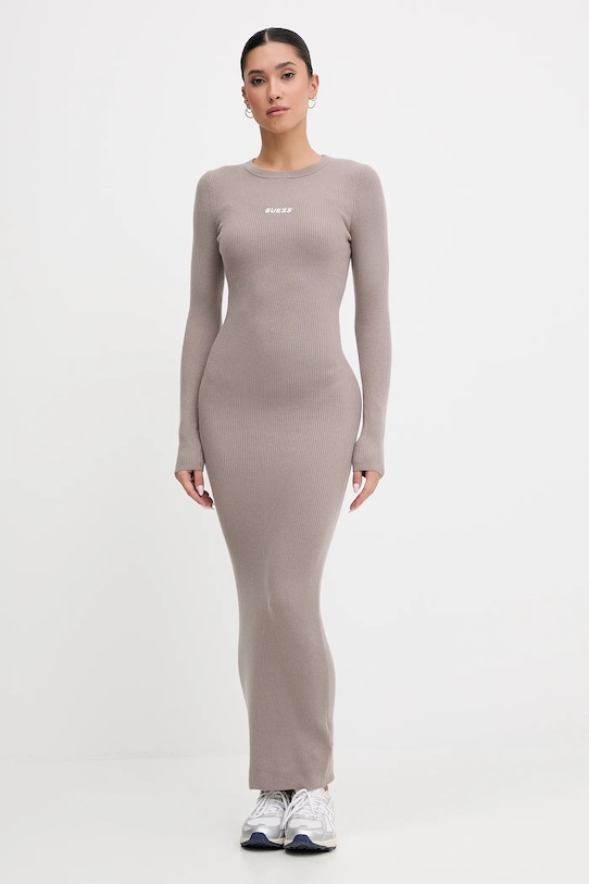 Guess sukienka FLAMINIA casual beżowy V5BK02.Z3JD2