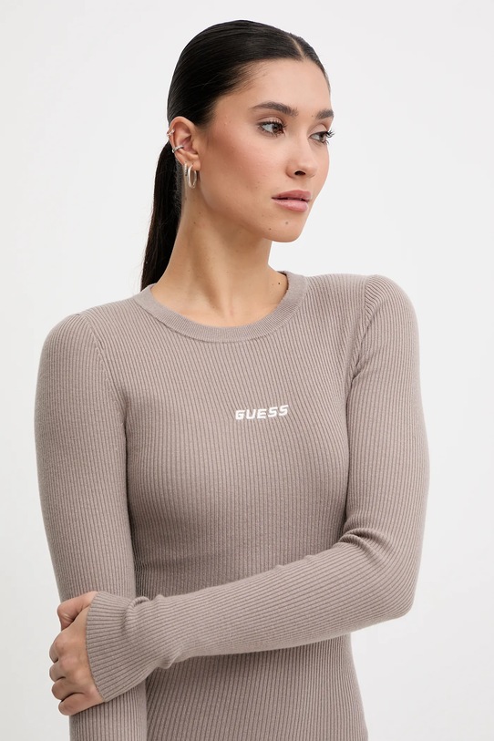 Guess sukienka FLAMINIA beżowy V5BK02.Z3JD2