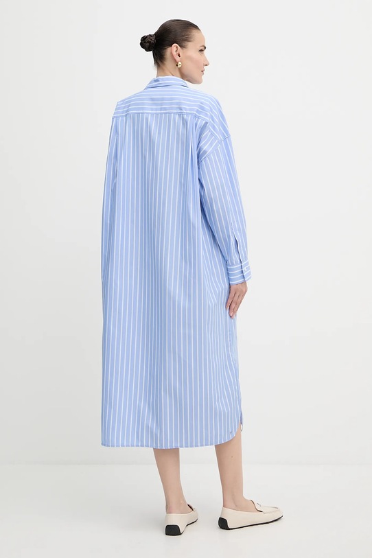Odzież Weekend Max Mara sukienka bawełniana MOLINA 2525226121600 niebieski