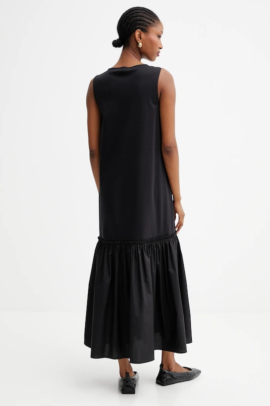 Odzież Weekend Max Mara sukienka bawełniana OSMIO 2525626051600 czarny