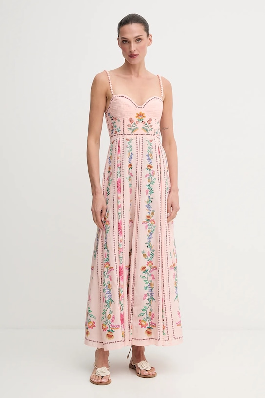 Farm Rio sukienka casual różowy 336318