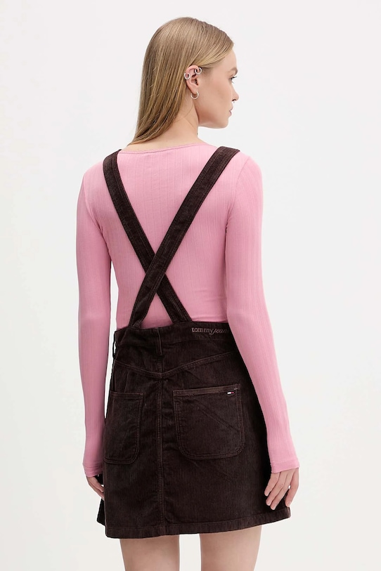 Одяг Вельветова сукня Tommy Jeans DW0DW21494 коричневий