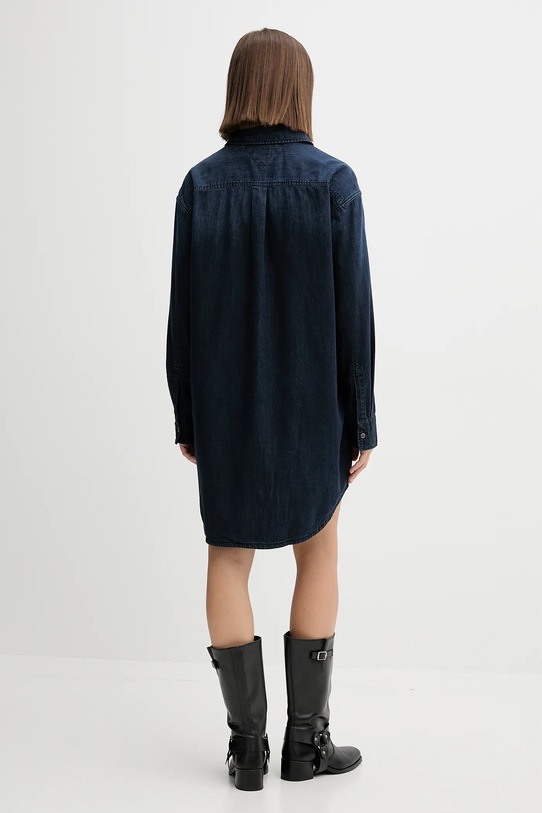 Odzież Tommy Jeans sukienka jeansowa DW0DW21650 granatowy