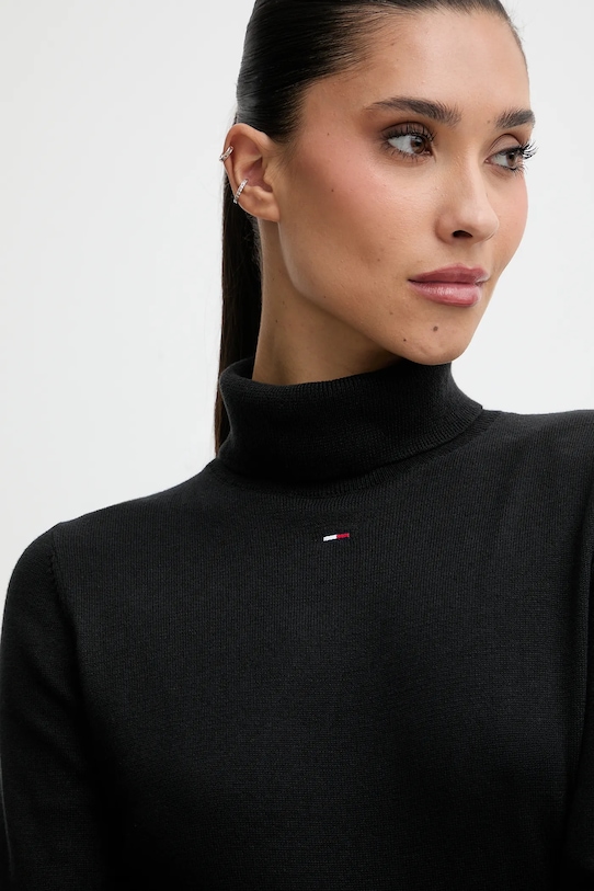 Tommy Jeans rochie din bumbac DW0DW21958 negru