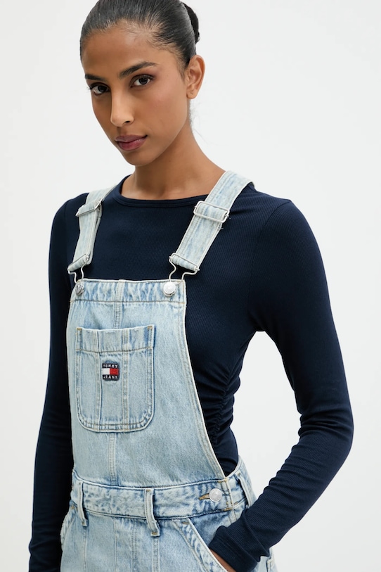 Tommy Jeans sukienka jeansowa niebieski DW0DW22149