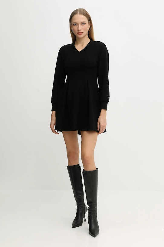 Armani Exchange rochie XW001288.AF16111 negru AW25