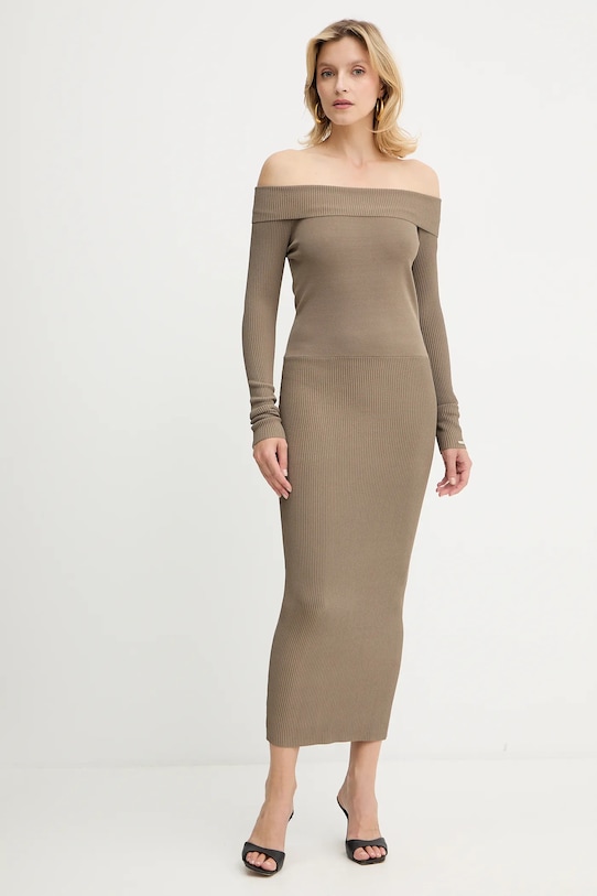Armani Exchange rochie XW001313.AF10352 verde AW25