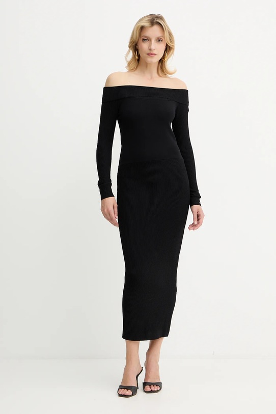 Šaty Armani Exchange midi černá XW001313.AF10352