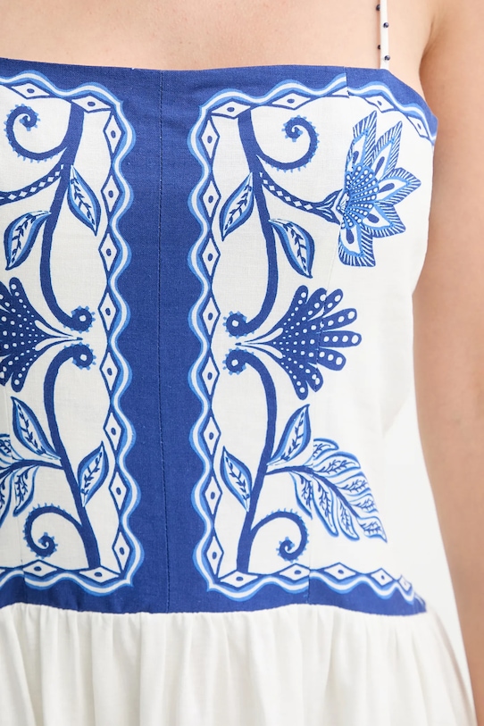 Λινό φόρεμα Farm Rio 339162 μπλε