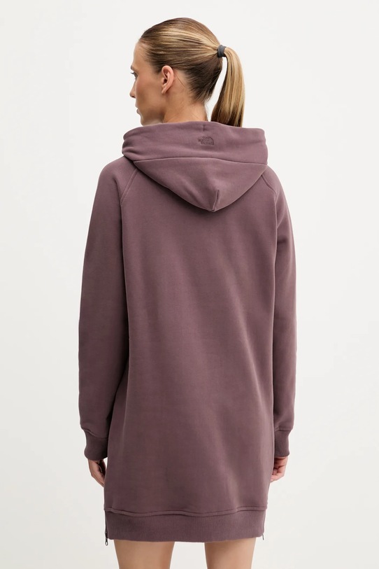 Ρούχα Βαμβακερό φόρεμα The North Face NF0A8E48BQ71 μπορντό