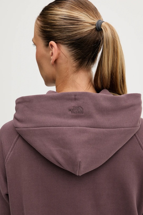 Bombažna obleka The North Face NF0A8E48BQ71 bordo